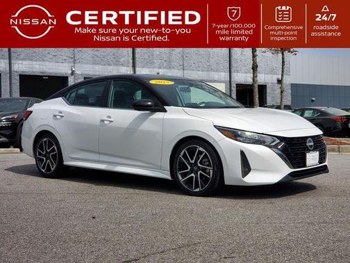Aspen White 2025 Nissan Sentra SR