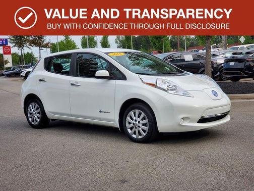 Glacier White 2015 Nissan Leaf S