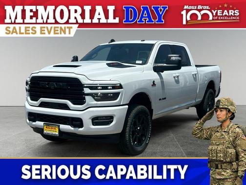 Bright White Clearcoat 2026 RAM 2500 Laramie Crew Cab 4x4 6'4' Box