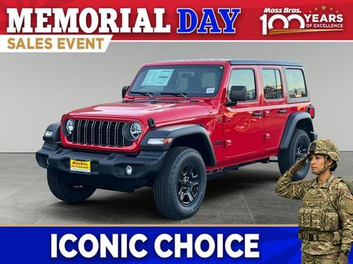 Firecracker Red Clearcoat 2026 Jeep Wrangler Sport