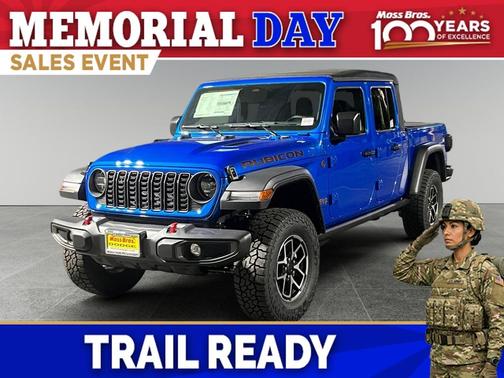 Hydro Blue Pearlcoat 2026 Jeep Gladiator Rubicon