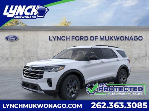 SPACE WHITE METALLIC 2026 Ford Explorer Active