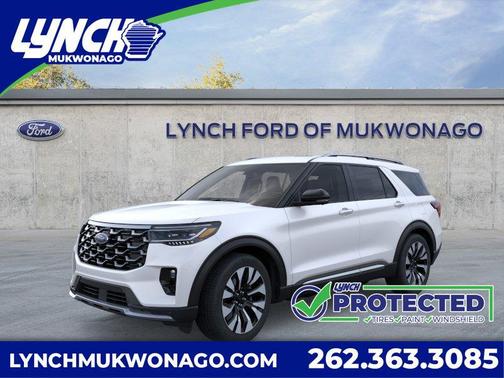 STAR WHITE MET TRI-COAT 2026 Ford Explorer Platinum