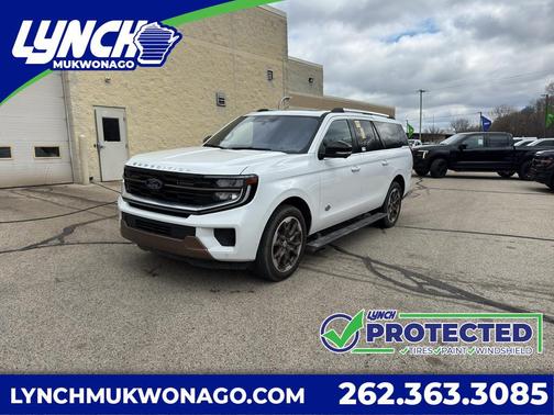 OXFORD WHITE 2025 Ford Expedition Max King Ranch