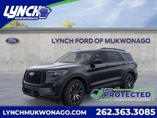 AGATE BLACK METALLIC 2026 Ford Explorer ST-Line
