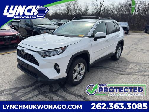 Super White 2019 Toyota RAV4 XLE