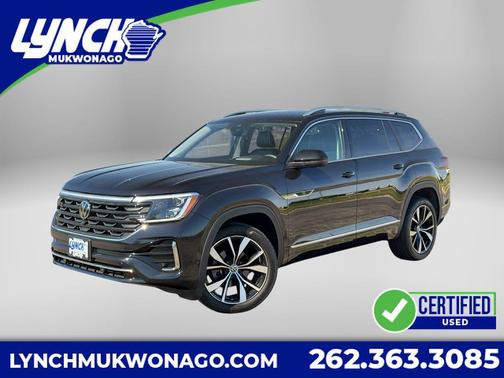 Deep Black Pearl 2024 Volkswagen Atlas 2.0T SEL Premium R-Line 4MOTION