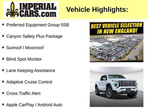 Summit White 2025 GMC Canyon Denali