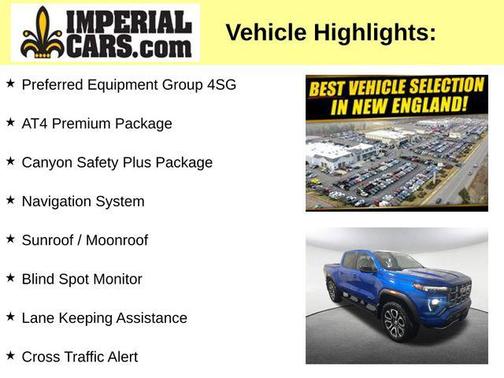 Dynamic Blue Metallic 2024 GMC Canyon AT4