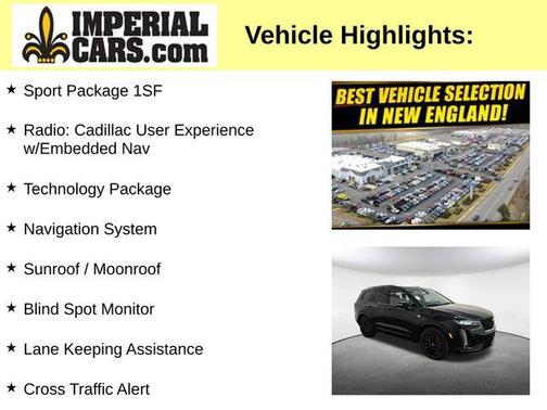 Stellar Black Metallic 2024 Cadillac XT6 Sport AWD