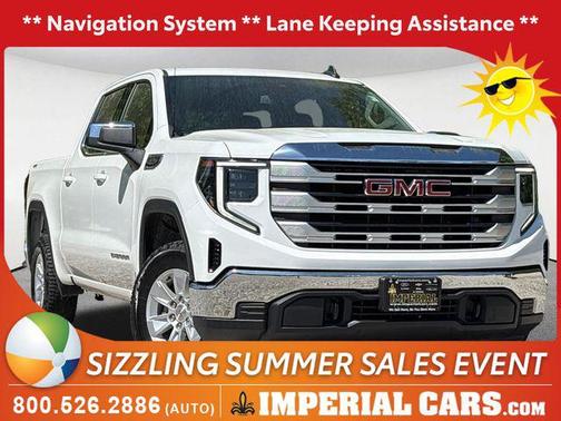 Summit White 2022 GMC Sierra 1500 SLE