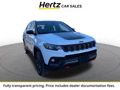 Bright White Clearcoat 2025 Jeep Compass Trailhawk