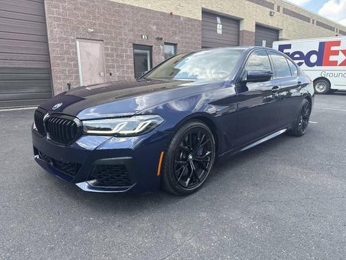 Blue 2022 BMW M550 i Xdrive