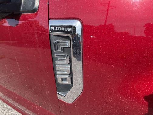 Red Metallic 2017 Ford F-350 Platinum