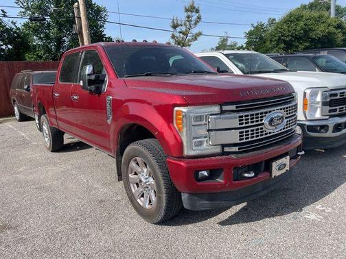 Red Metallic 2017 Ford F-350 Platinum