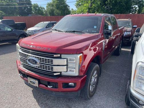 Red Metallic 2017 Ford F-350 Platinum