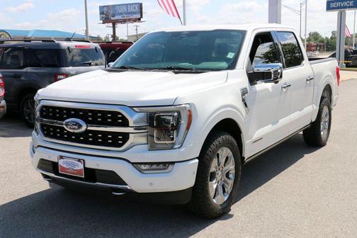 Star White Metallic Tri-Coat 2022 Ford F-150 Platinum