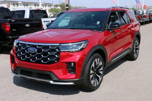 Rapid Red Metallic Tinted Clearcoat 2026 Ford Explorer Platinum