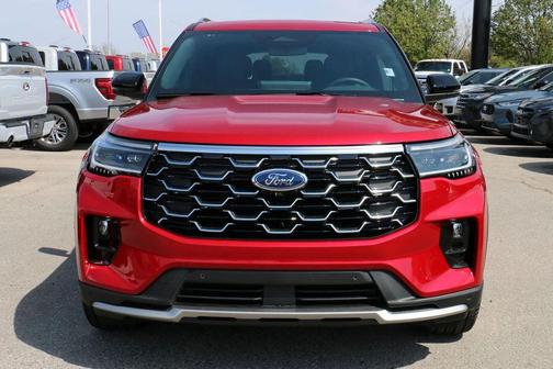 Rapid Red Metallic Tinted Clearcoat 2026 Ford Explorer Platinum