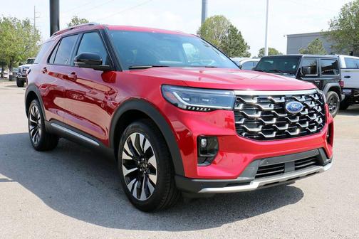 Rapid Red Metallic Tinted Clearcoat 2026 Ford Explorer Platinum