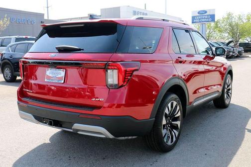 Rapid Red Metallic Tinted Clearcoat 2026 Ford Explorer Platinum