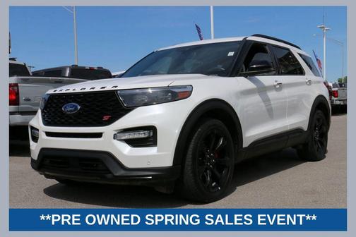 Star White Metallic Tri-Coat 2023 Ford Explorer ST