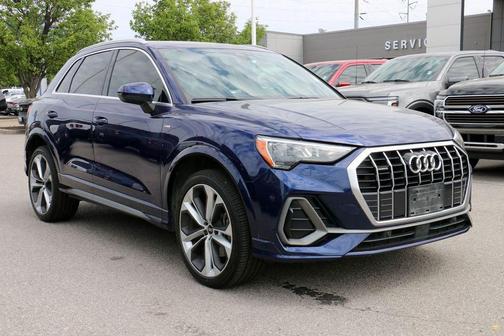 Blue Metallic 2021 Audi Q3 45 S line Premium