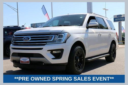 White Platinum Metallic Tri-Coat 2019 Ford Expedition XLT