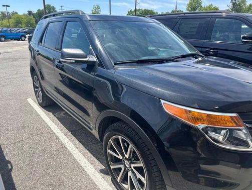 White Platinum Metallic Tri-Coat 2015 Ford Explorer XLT