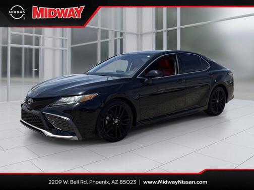 Midnight Black Metallic 2022 Toyota Camry XSE