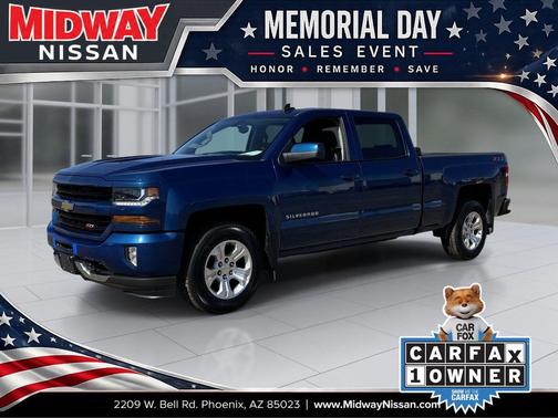 Deep Ocean Blue Metallic 2018 Chevrolet Silverado 1500 2LT