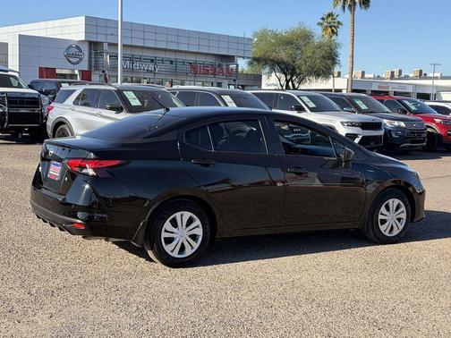 Super Black 2025 Nissan Versa 1.6 S