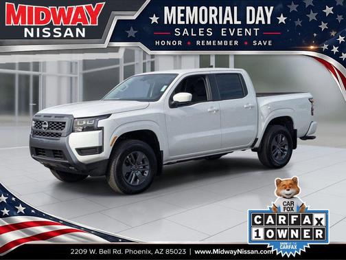 Glacier White 2026 Nissan Frontier SV