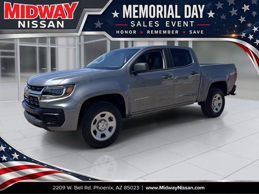 Satin Steel Metallic 2021 Chevrolet Colorado WT