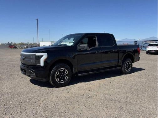 Agate Black Metallic 2023 Ford F-150 Lightning XLT