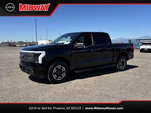 Agate Black Metallic 2023 Ford F-150 Lightning XLT