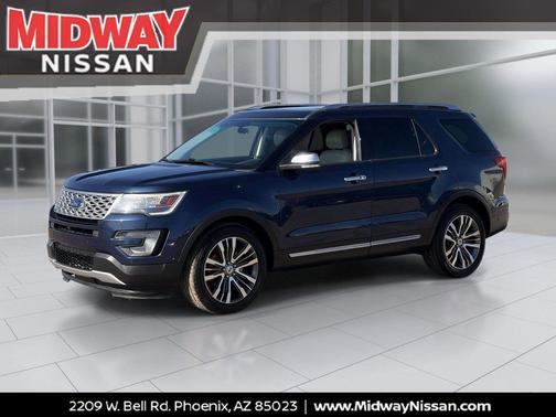 Blue Jeans Metallic 2017 Ford Explorer Platinum