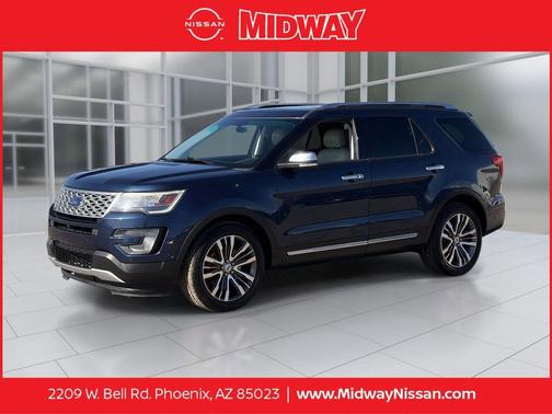 Blue Jeans Metallic 2017 Ford Explorer Platinum