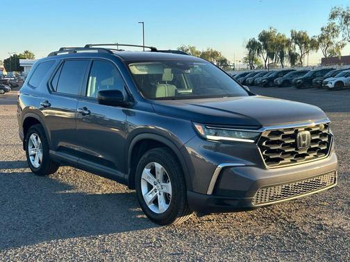Modern Steel Metallic 2023 Honda Pilot AWD LX