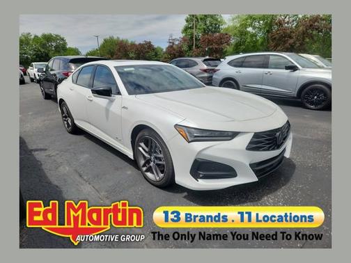White 2025 Acura TLX w/A-Spec Package
