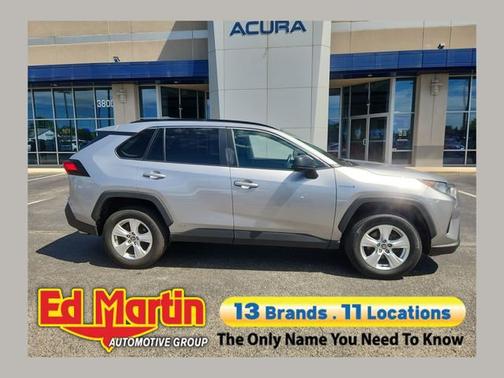 Silver Sky Metallic 2021 Toyota RAV4 Hybrid LE