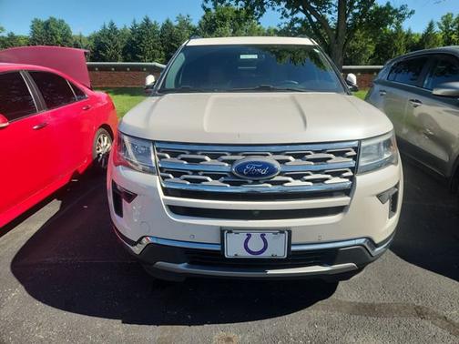 White Platinum Clearcoat Metallic 2018 Ford Explorer Limited