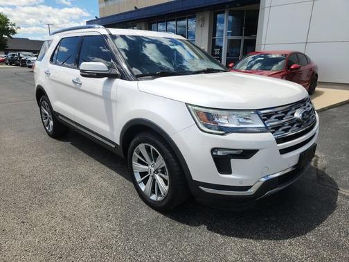 White Platinum Clearcoat Metallic 2018 Ford Explorer Limited