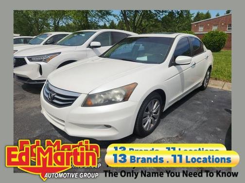 White 2012 Honda Accord EX-L