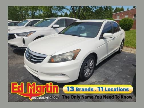 White 2012 Honda Accord EX-L