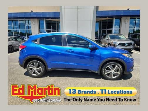 Aegean Blue Metallic 2021 Honda HR-V EX