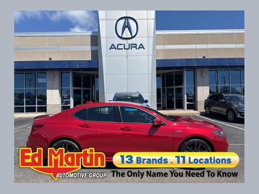Red 2020 Acura TLX w/Advance Pkg