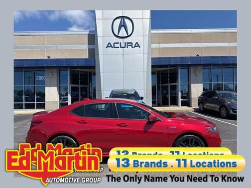 Red 2020 Acura TLX w/Advance Pkg