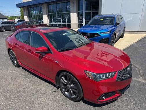 Red 2020 Acura TLX w/Advance Pkg