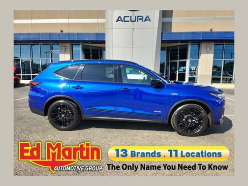 Blue 2025 Acura MDX w/A-Spec Advance Package